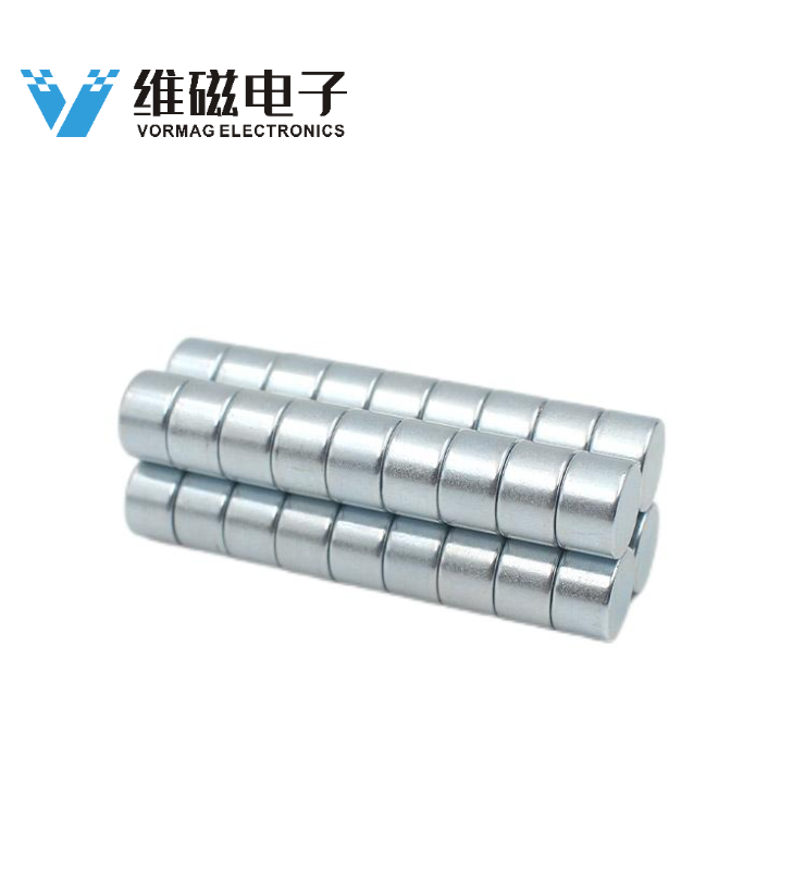 3mm x 3mm N42 Round Neodymium Magnets Zn Plated 
